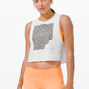 NWT Lululemon Cut Back Crop Tank SeaWheeze *Limited Edition*